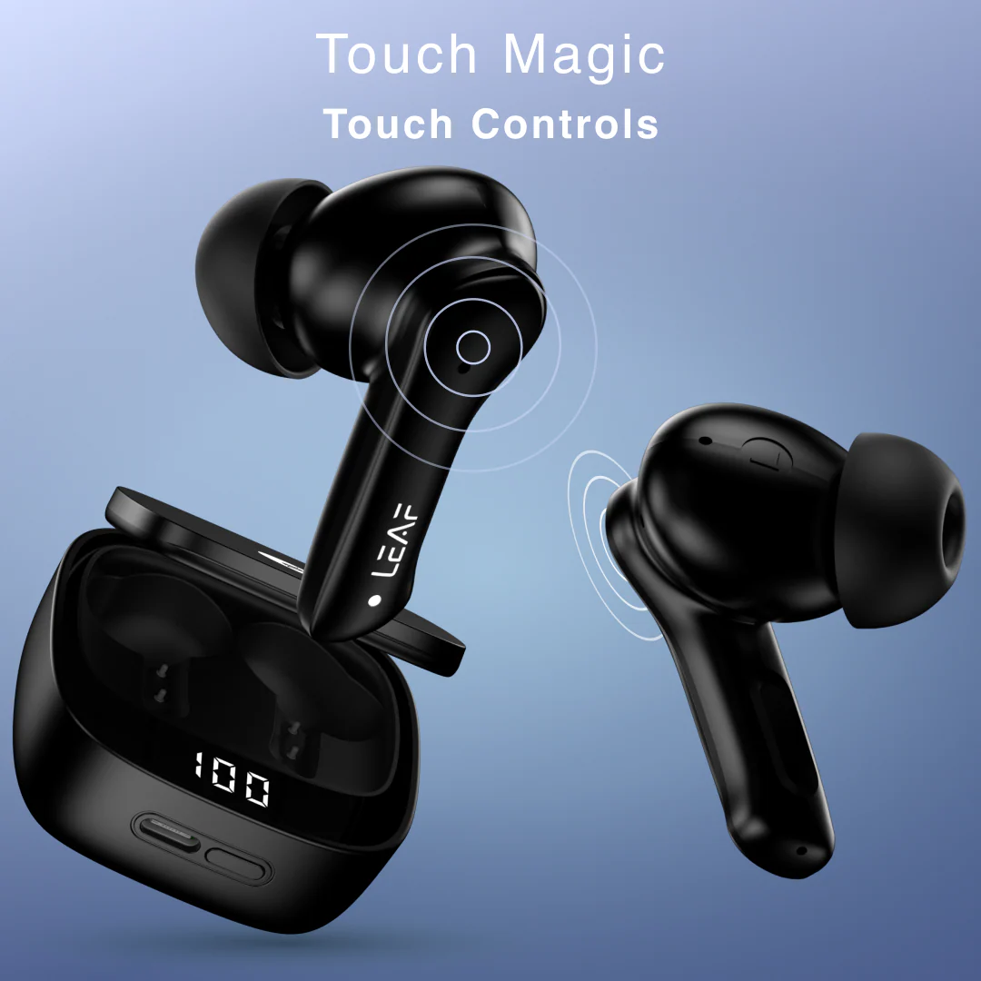 Combo: LEAF BUDS X614 ANC  + LEAF BUDS X121 (CARBON BLACK) - Image 9