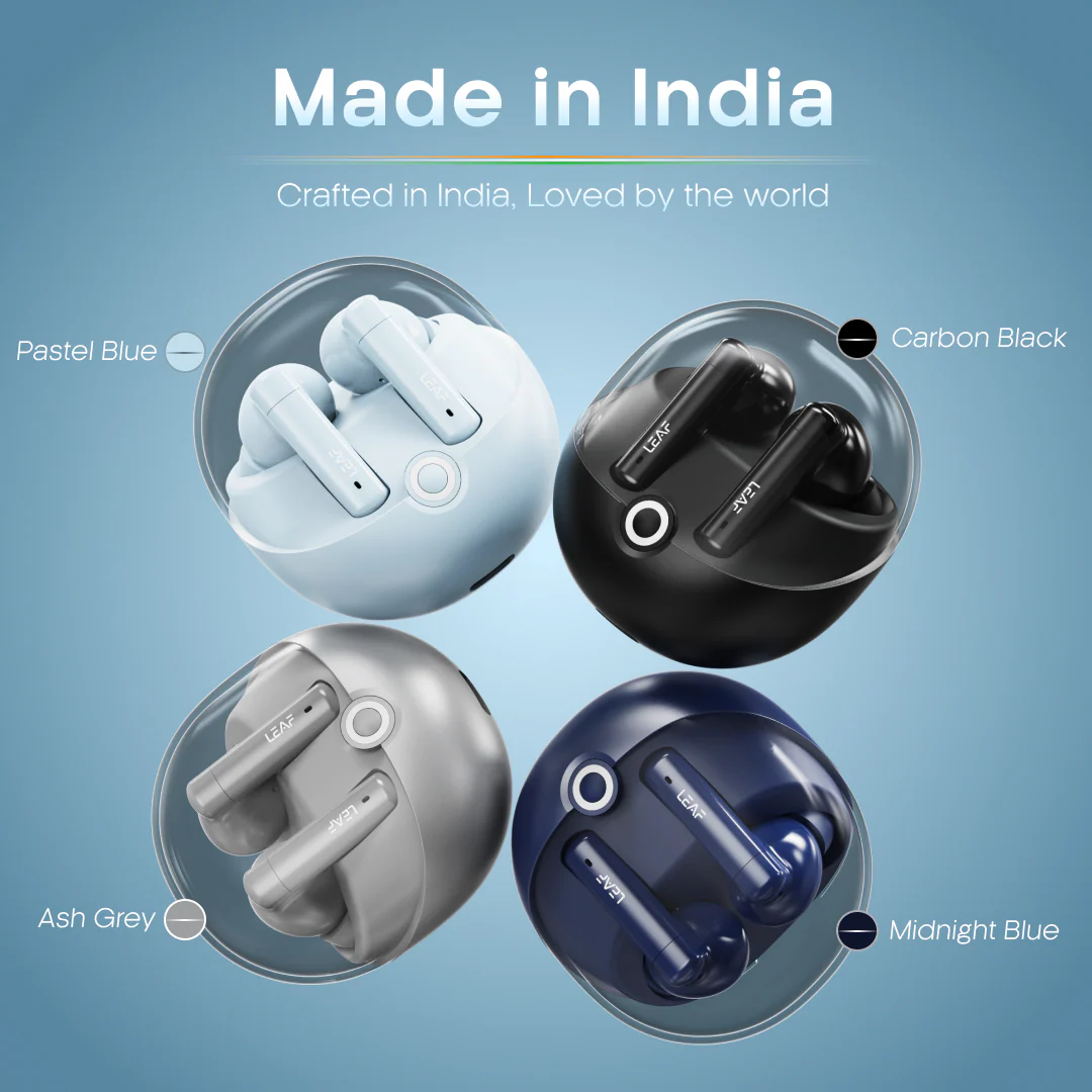 Leaf Buds X514 Wireless Earbuds with ANC & Dual Pairing (Carbon Black) - Image 8