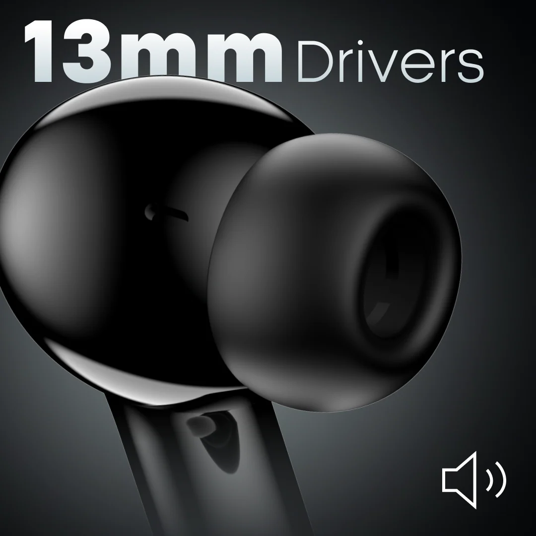 Leaf Buds X714 Wireless 4-In-1 Earbuds with ANC (Carbon Black) - Image 6