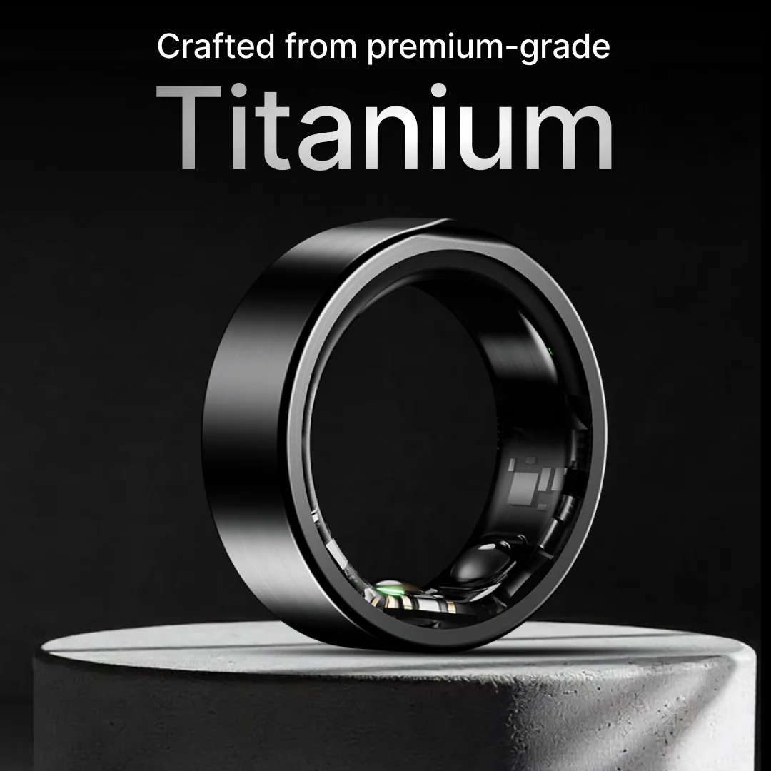 Leaf Halo Smart Ring (Carbon Black) + Sizing Kit - Image 4